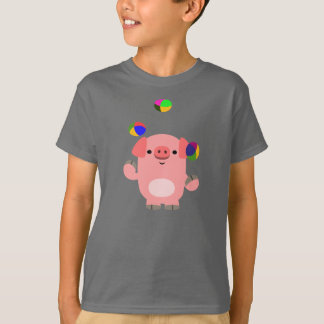 Camiseta infantil de cerdo de dibujos animados lin