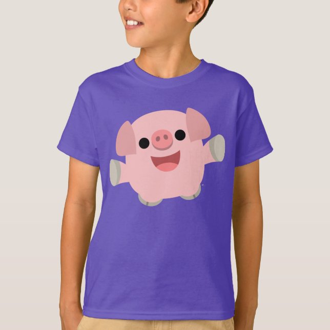 Camiseta infantil de cerdo Personalizado (Anverso)