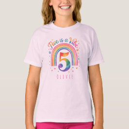 Camiseta infantil de cumpleaños personalizada Rain
