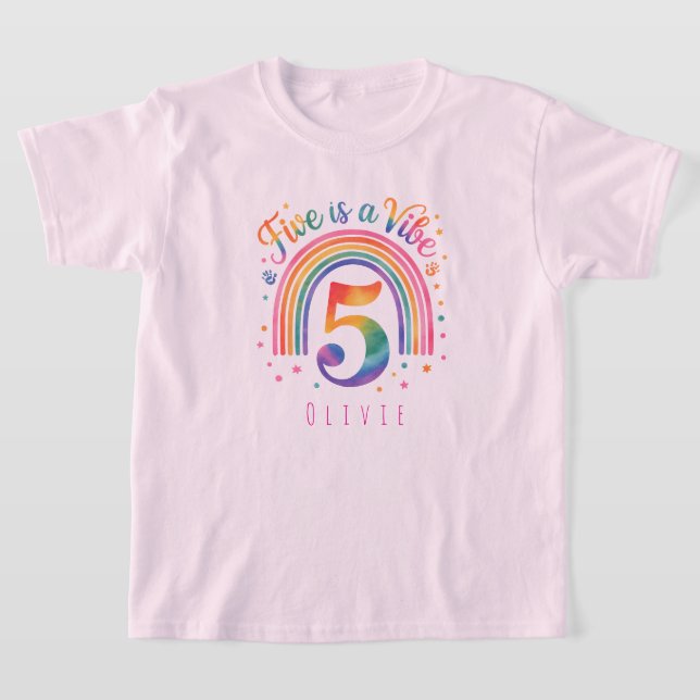 Camiseta infantil de cumpleaños personalizada Rain (Distribución)