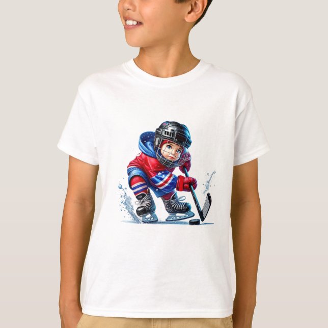 Camiseta infantil de deportes de invierno (Anverso)