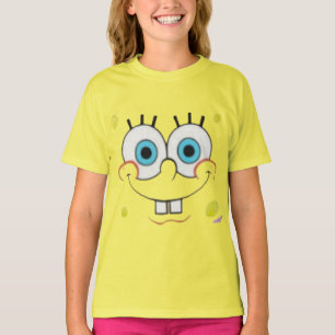 Camiseta infantil de dibujos animados con cara de 