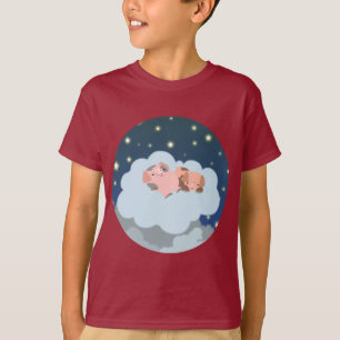 Camiseta infantil de dibujos animados de cerditos 