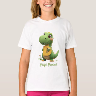 Camiseta infantil de dinosaurio lindo D es para