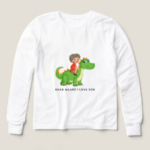 Camiseta infantil de dinosaurio lindo que dice Rug