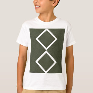 Camiseta infantil de doble diamante personalizable