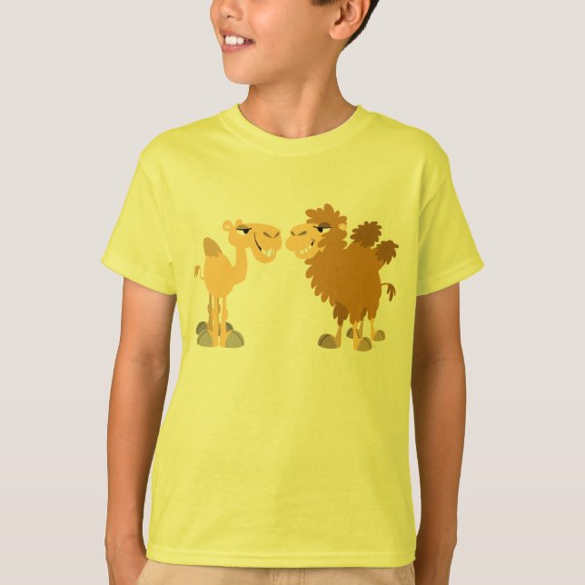 Camiseta infantil de dos camellos Personalizados a (Anverso)