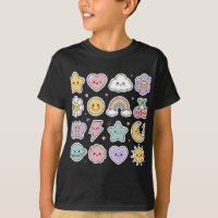 Camiseta infantil de Emoji Lindos – Caras sonrient