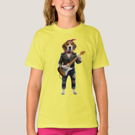 Camiseta infantil de estrella de rock de Beagle li