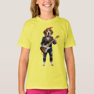 Camiseta infantil de estrella de rock de Beagle li