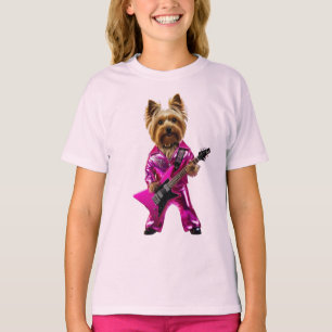 Camiseta infantil de estrella de rock de Yorkie li