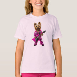 Camiseta infantil de estrella de rock de Yorkie li