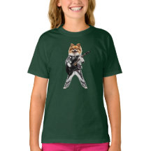 Camiseta infantil de estrella de rock Pomerania