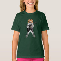 Camiseta infantil de estrella de rock Pomerania