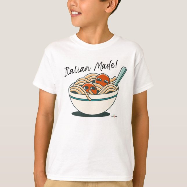 Camiseta infantil de fabricación italiana (Anverso)