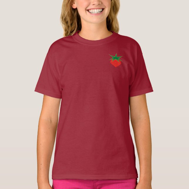 Camiseta infantil de fresa (Anverso)
