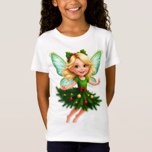 Camiseta infantil de hada del árbol de Navidad mág