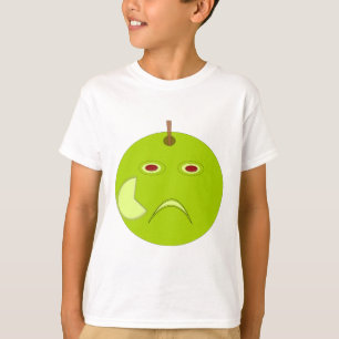 Camiseta infantil de Halloween con manzana malvada