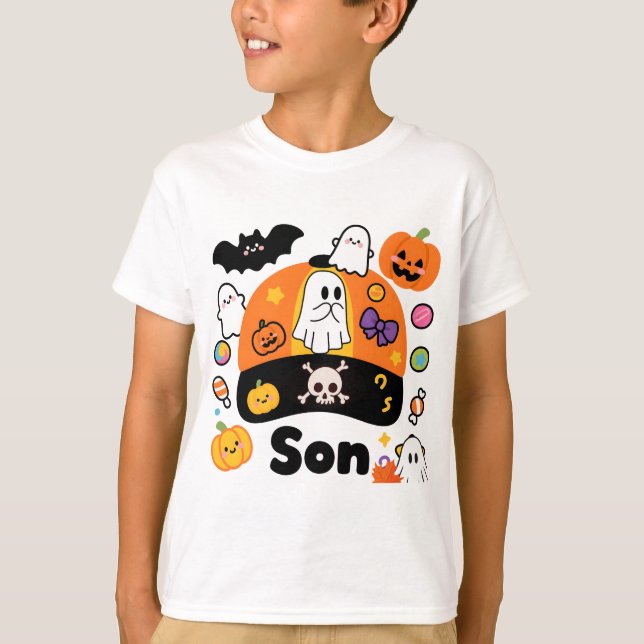 Camiseta Infantil de Halloween para Hijo Querido (Anverso)