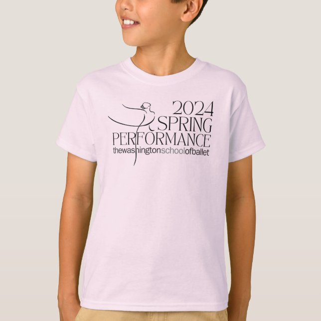 Camiseta infantil de la primavera de 2024 en flor (Anverso)