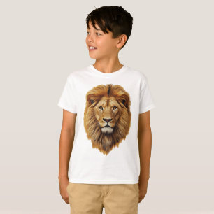 Camiseta infantil de león   Camiseta divertida de 