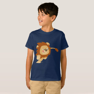Camiseta infantil de león de dibujos animados galo