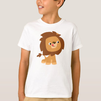 Camiseta infantil de león de dibujos animados lind