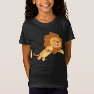 Camiseta infantil de león Personalizado alegre