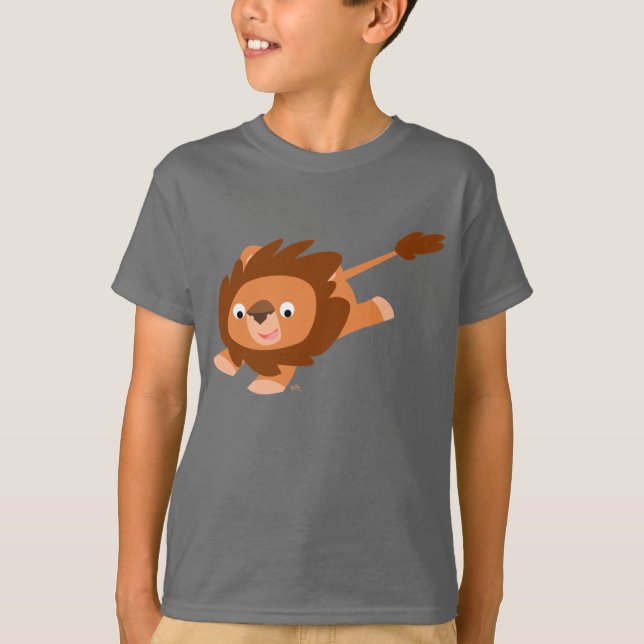 Camiseta infantil de león Personalizado vivo (Anverso)