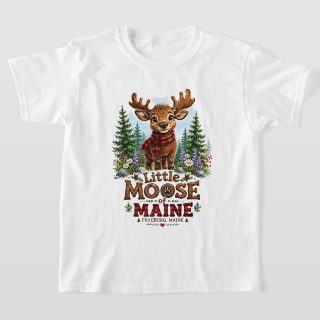 Camiseta infantil de Little Moose de Fryeburg Main (Distribución)
