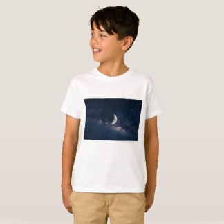 Camiseta infantil de luna y estrellas lindas | Noc