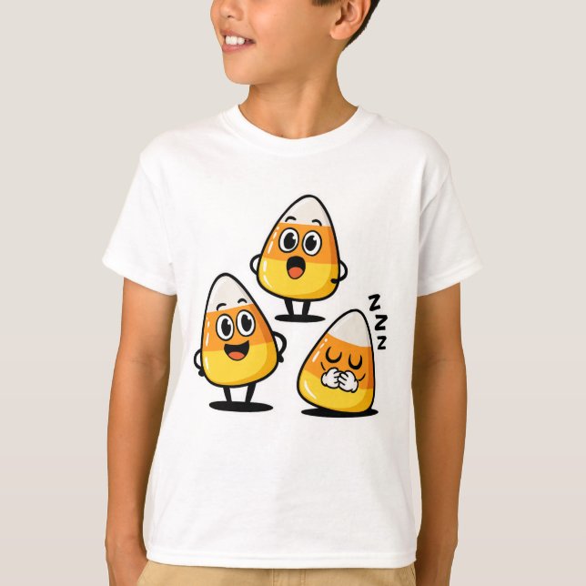 Camiseta infantil de maíz dulce de Halloween (Anverso)