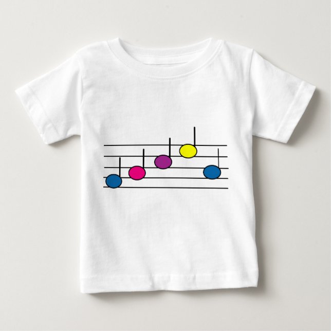 Camiseta infantil de Music Notes (Anverso)