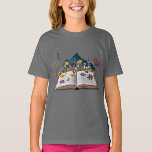 Camiseta infantil de naturaleza mágica y gatitos –