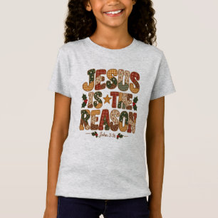 Camiseta infantil de Navidad Jesús es la razón