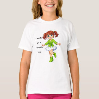 Camiseta infantil de niña de dibujos animados aleg