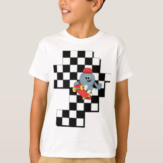  Camiseta infantil de niña skater linda – Divertid