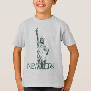 Camiseta infantil de Nueva York orgánica de la Est