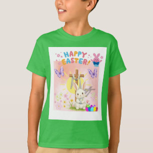 Camiseta infantil de Pascua Él ha resucitado Fe