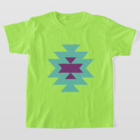 Camiseta infantil de patrón tribal geométrico esté