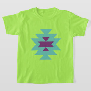 Camiseta infantil de patrón tribal geométrico esté