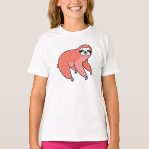 Camiseta infantil de perezoso lindo – Tee de anima