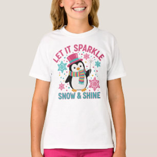 Camiseta infantil de pingüino festivo – Snow & Shi