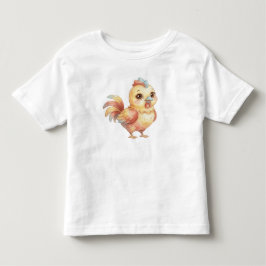 Camiseta infantil de pollito bebé en acuarela ador