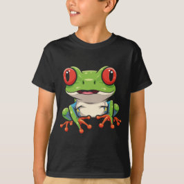 Camiseta infantil de rana arborícola de ojos rojos