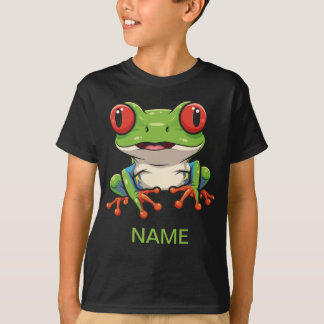 Camiseta infantil de rana arborícola de ojos rojos