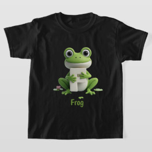 Camiseta infantil de rana linda   F es para Rana A
