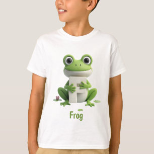 Camiseta infantil de rana linda F es para rana a
