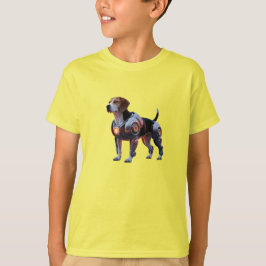 Camiseta infantil de robot Beagle divertido