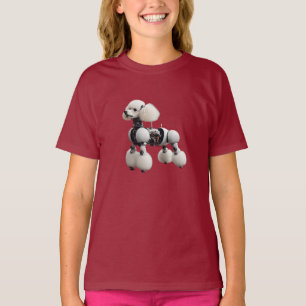 Camiseta infantil de robot caniche lindo